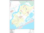 Mount Pleasant Wall Map Premium Style 2023